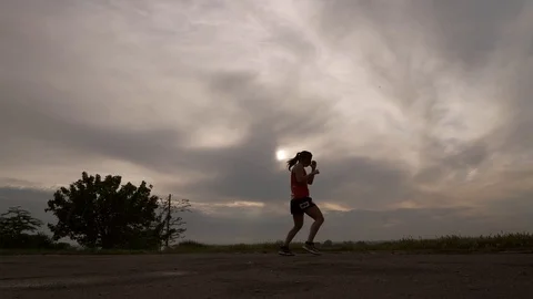 Young professional boxer Video stock 110842320