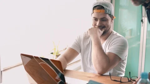 Young professional solving IT problems Stock Footage 87231233