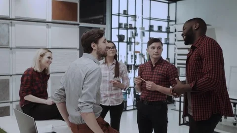 Young professional team. Group of young modern people in smart casual wear Stock Footage 84726155