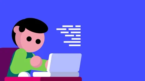 Young Programmer Video stock 335667311