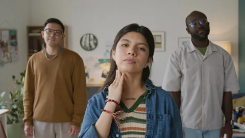 Young Programmers Doing Exercises Together Stock Footage 317343983