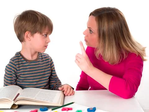 Young pupil doesn't want to learn, Stock Photos