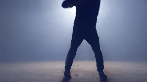 Young rapper dancing on the street. Hip hop culture Stock Footage 108274593