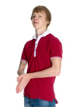 A young red-haired guy Stock Photos
