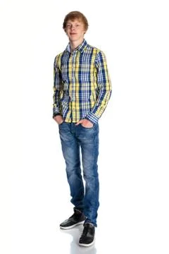 A young red-haired guy Stock Photos