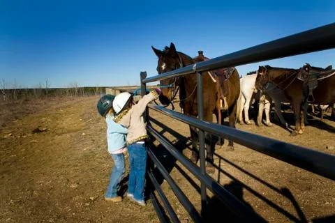 Young riders Stock Photos