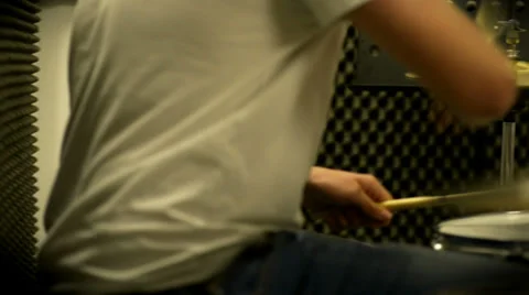 Young rock drummer Stock Footage 39892160