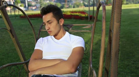 Young sad boy 1 Stock Footage 25422387