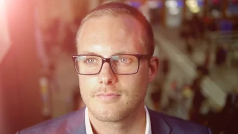 Young sales man representing successful entrepreneur finance business career Stock-Footage 72869429