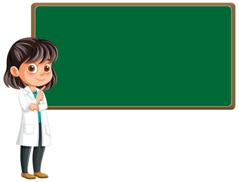 Young Scientist in Classroom Setting Stock Illustration