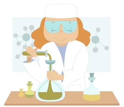 Young scientist Stock Illustration