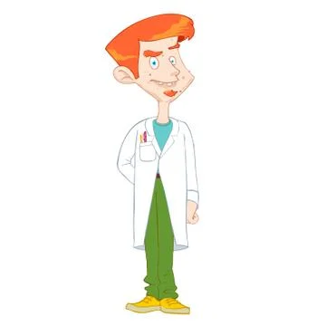 Young scientist Stock Illustration