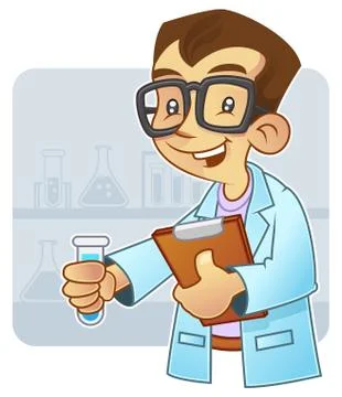 Young scientist Stock Illustration