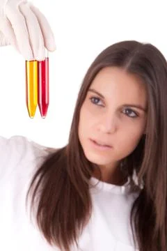 Young scientist at lab Stock Photos