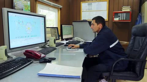 Young Serious Engineer Stock Footage 11298869