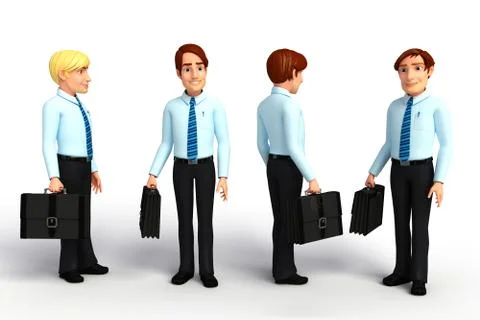 Young service man Stock Illustration