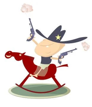 Young sheriff Stock Illustration