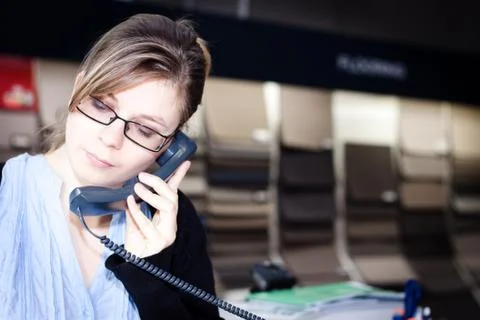 Young shop assistant Stock Photos