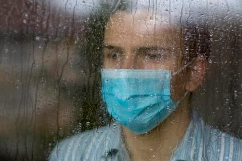 Young sick man Stock Photos