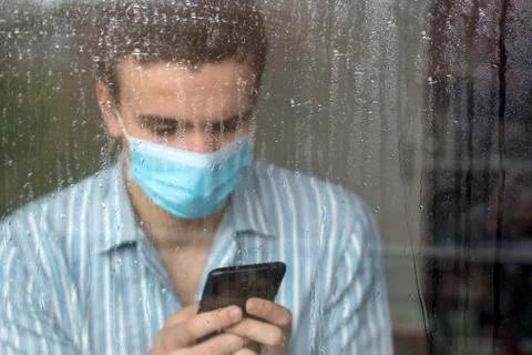 Young sick man Stock Photos