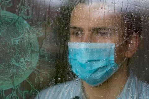 Young sick man Stock Photos