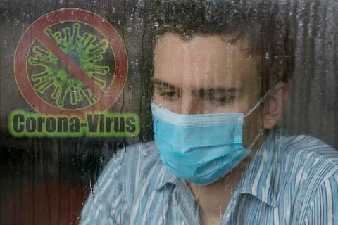Young sick man Stock Photos