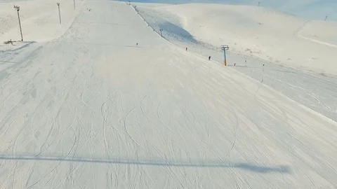 Young skier downhill. Stock Footage 72983852