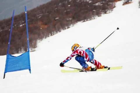 Young skier Stock Photos