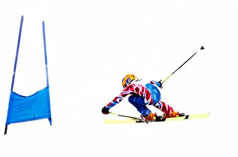 Young skier Stock Photos
