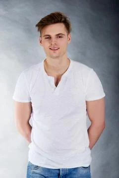 Young smiling man. Stock-Fotos