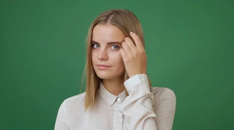 Young  smiling woman Stock Footage 66860475