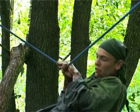 Young soldier is training in difficult conditions in forest - PAL Stock Footage 15873455