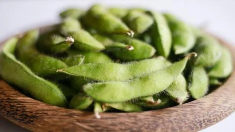 Young soy beans Stock Photos