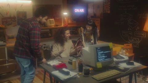 Young Specialists Creating New Hardware Stock Footage 244944331