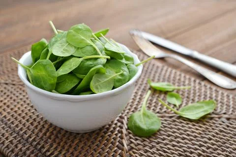 Young spinach Stock Photos