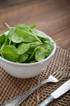 Young spinach Foto stock