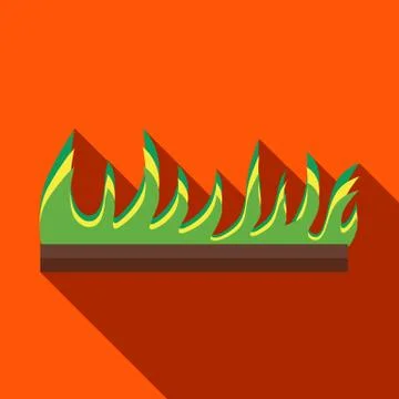 Young sprout seedlings icon in flat style Stock Illustration