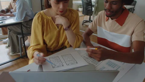 Young Startup Workers Developing App Interface Video stock 270151218