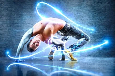 Young strong man Stock Photos