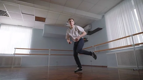 Young student of dancing school dancing | Stock Video | Pond5