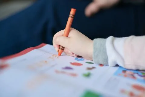 Young student practicing her writing skills Stock Photos
