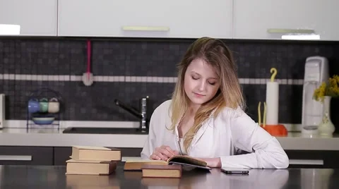 Young student talking to mobile Stock Footage 49930085