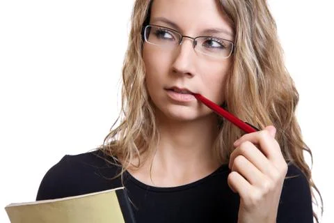 Young student thinking Stock Photos
