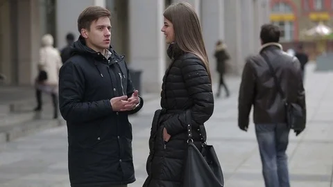 Young Students With Smartphone In The City Stock Footage 73052209