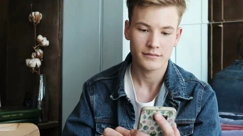 Young students with smartphone in the city Stock Footage 84090426