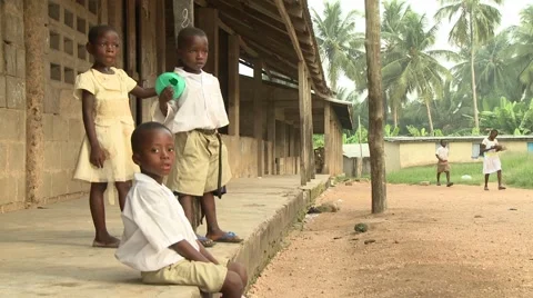 YOUNG STUDENTS WAITING OUTSIDE SCHOOL CLASSROOMS Stock Footage 60626177