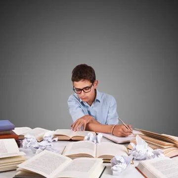 Young studying Stock-Fotos