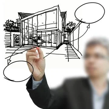 Young stylish businessman Stock Illustration