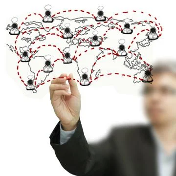 Young stylish businessman Stock Illustration