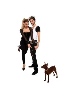 Young stylish couple Stock Photos